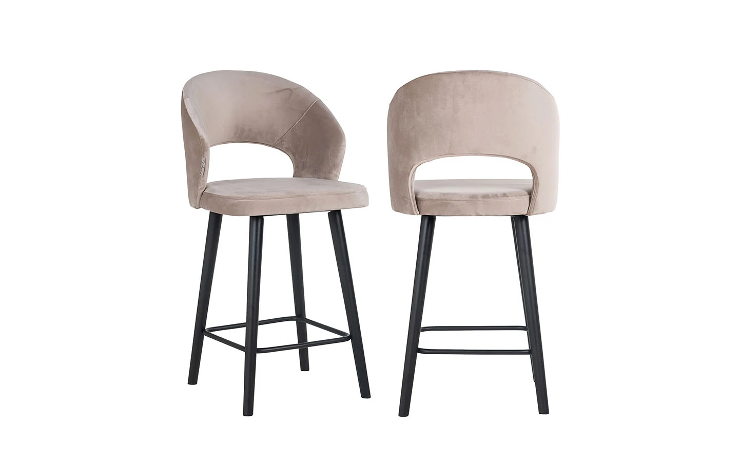 Бар стол SAVOY LOW KHAKI VELVET Richmond Interiors - 1 - Stolbg.com