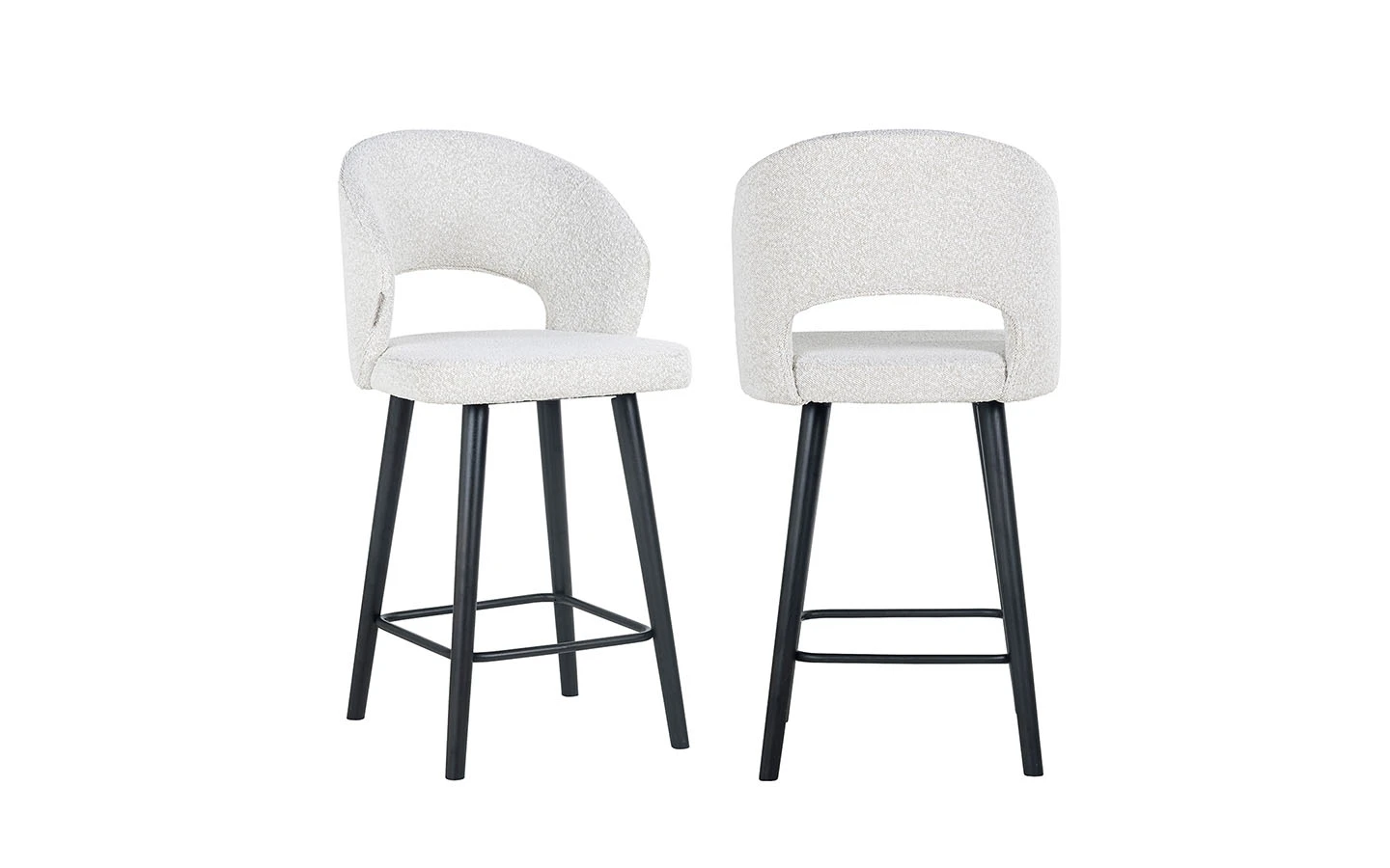 Бар стол SAVOY LOW WHITE BOUCLÉ Richmond Interiors - 1 - Stolbg.com