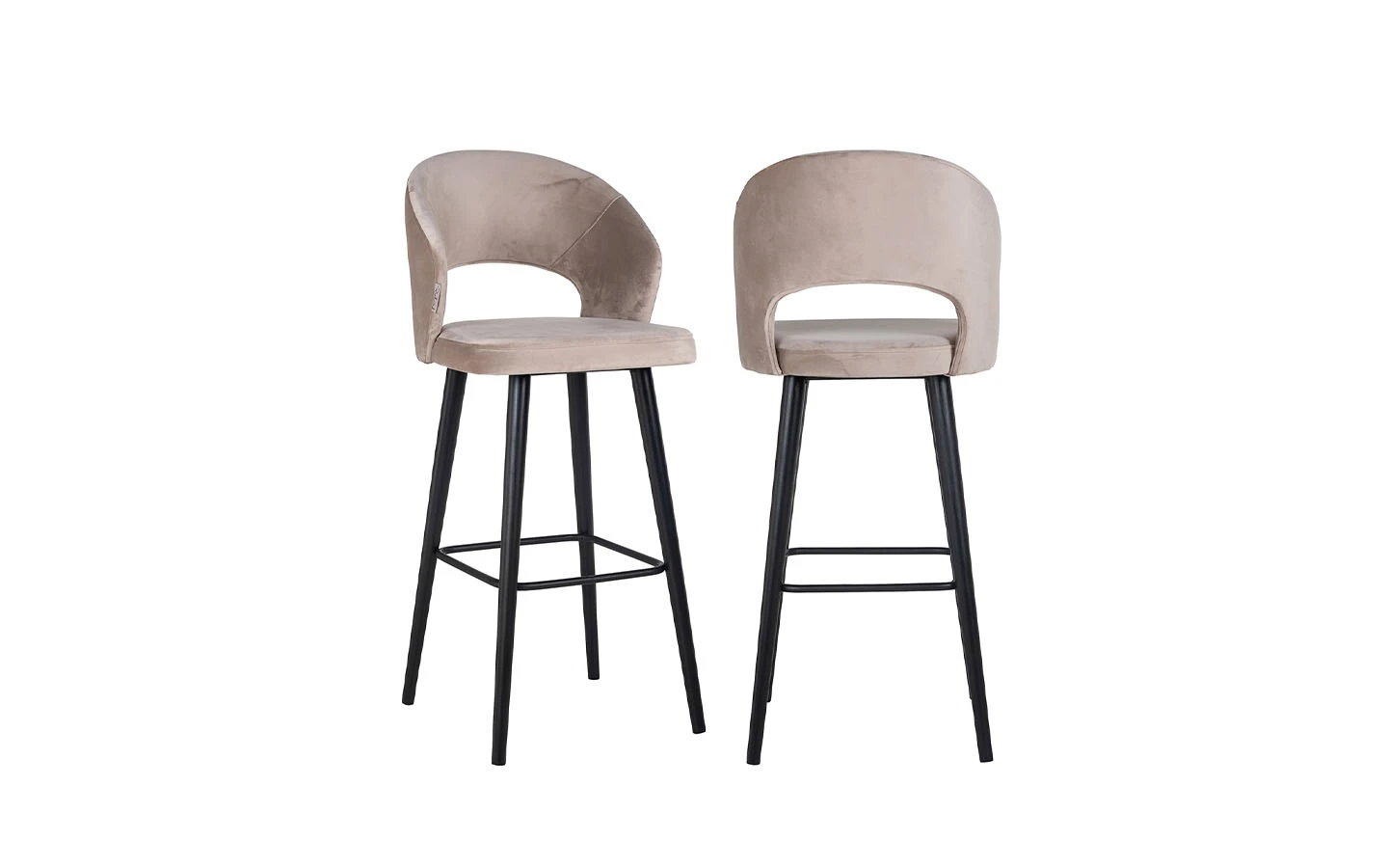 Бар стол SAVOY HIGH KHAKI VELVET Richmond Interiors - 1 - Stolbg.com