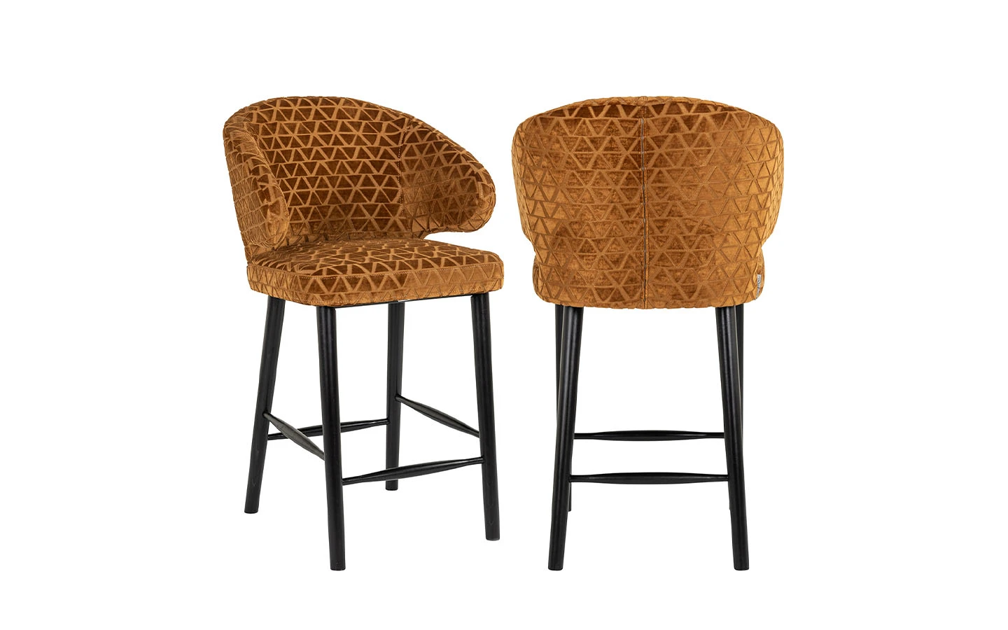 Бар стол INDIGO LOW GOLD TRIANGLE Richmond Interiors - 1 - Stolbg.com