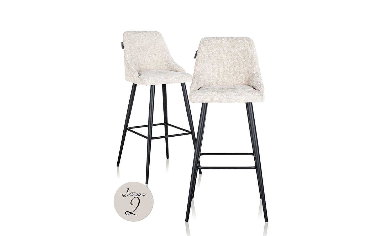 Бар стол BROOKE HIGH CREAM UNICORN, Сет от 2 Richmond Interiors - 1 - Stolbg.com