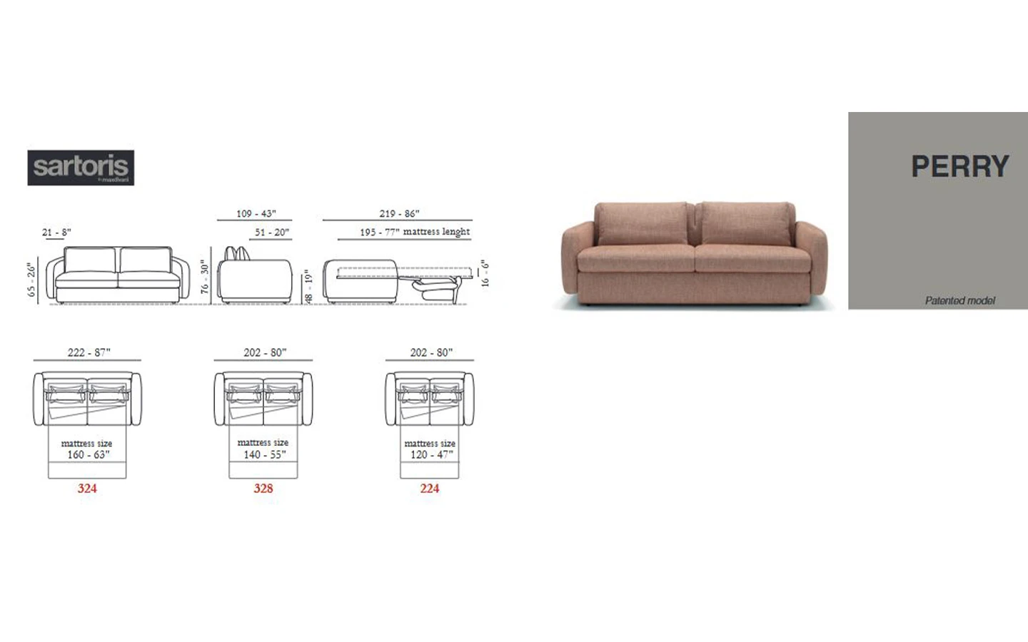 Разтегателен диван PERRY Max Divani - 10 - Stolbg.com