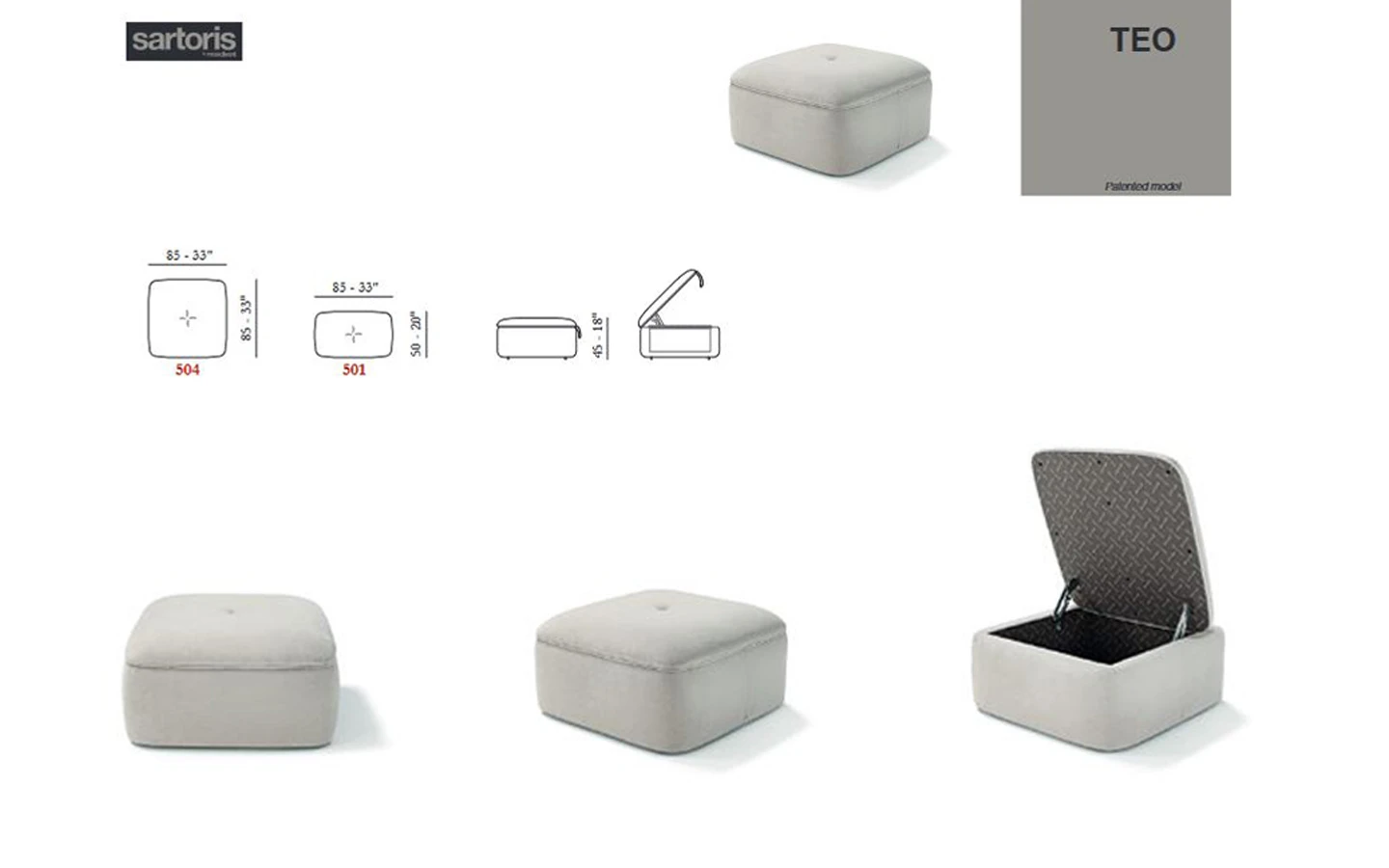 Табуретка TEO Max Divani - 4 - Stolbg.com