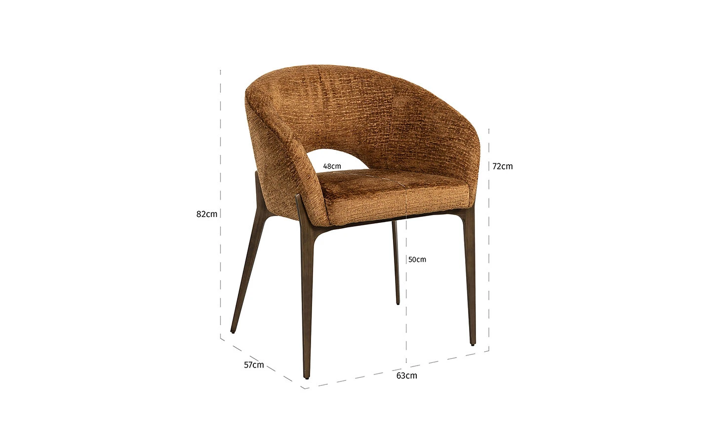 Стол KENZI COGNAC FUSION Richmond Interiors - 9 - Stolbg.com