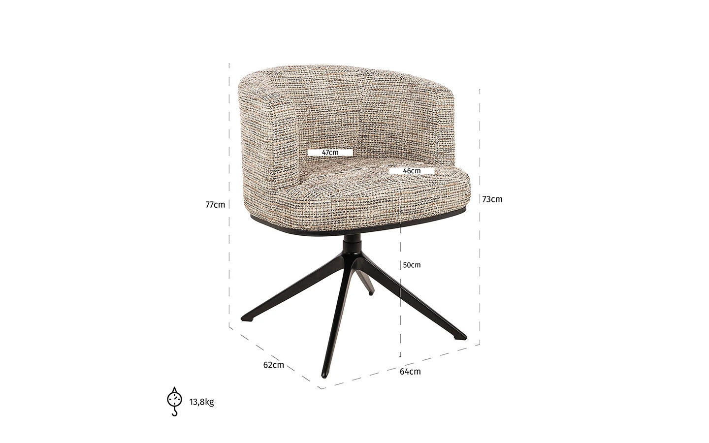 Стол CHEYENNE TRENDY NATURE Richmond Interiors - 7 - Stolbg.com