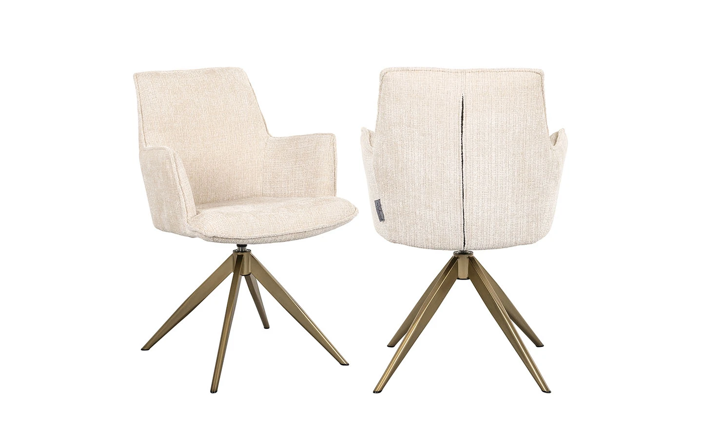 Стол DAKOTA BEIGE CHENILLE WITH ARMRESTS Richmond Interiors - 1 - Stolbg.com