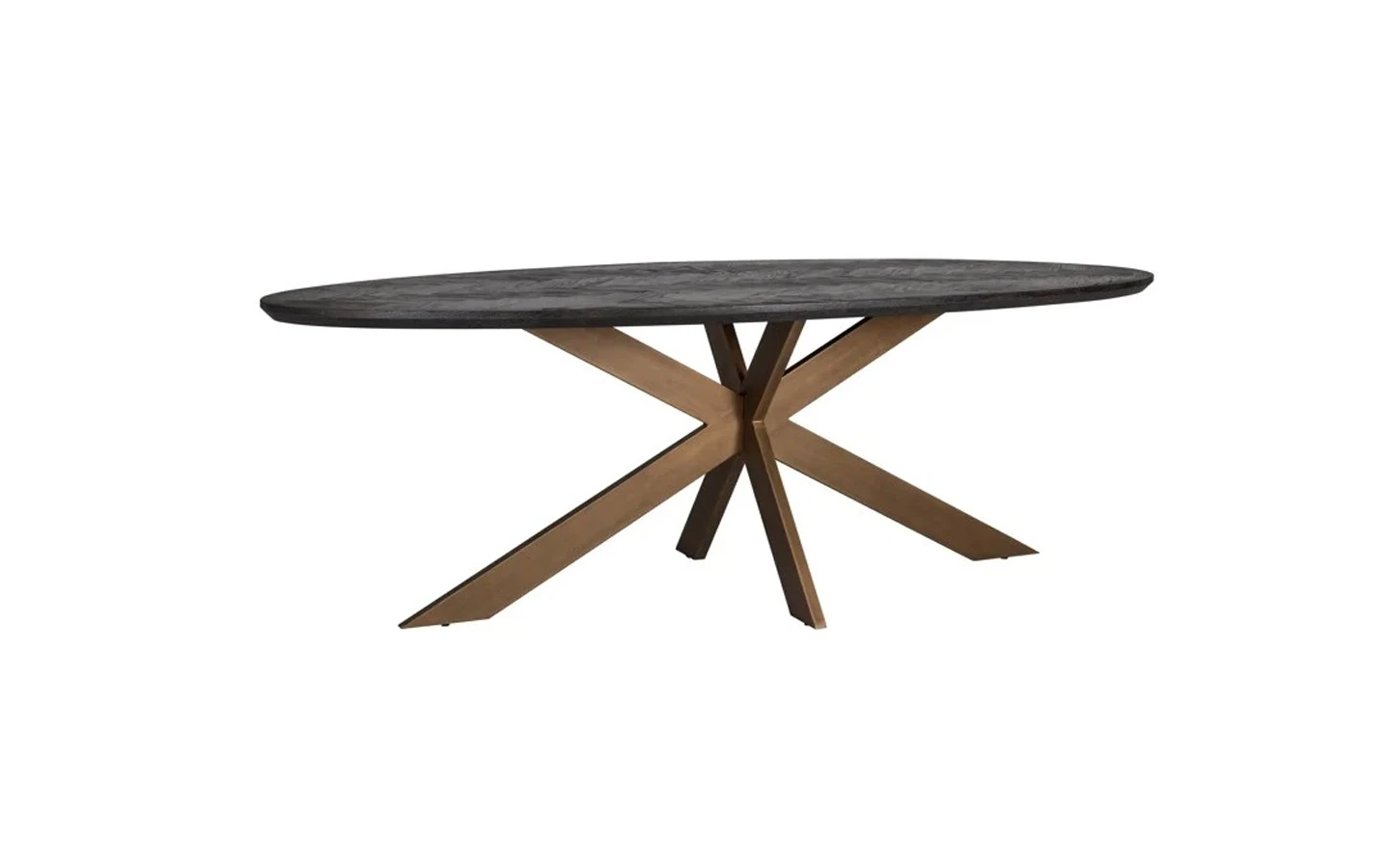 Маса BLACKBONE BRASS OVAL 260 Richmond Interiors - 1 - Stolbg.com