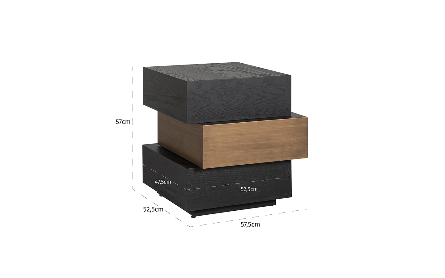 Помощна маса CAMBON LAYERED Richmond Interiors - 5 - Stolbg.com