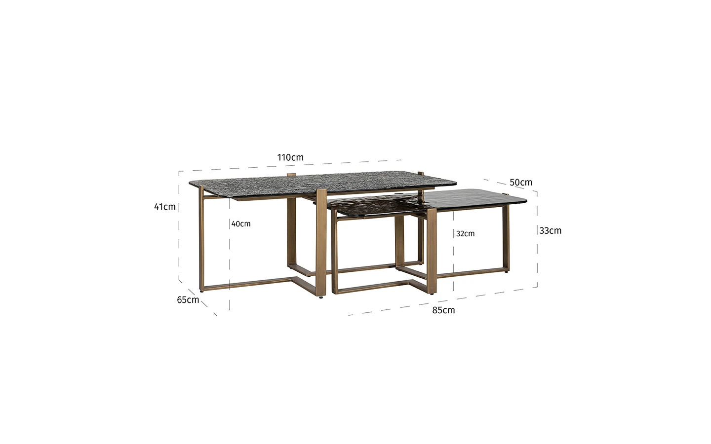 Холна маса STERLING, Сет от 2 Richmond Interiors - 11 - Stolbg.com