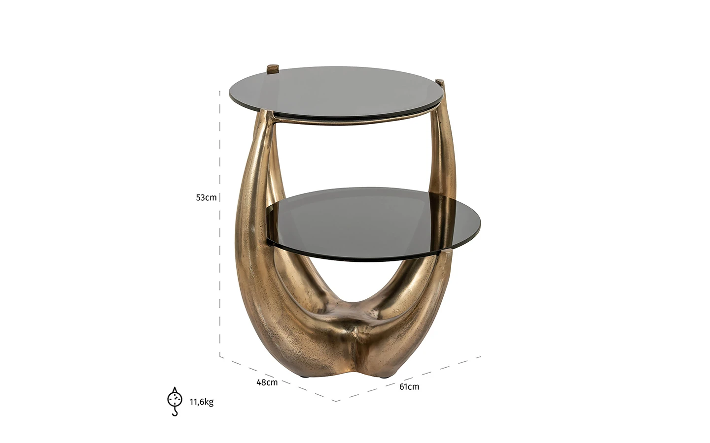 Помощна маса AIDA Richmond Interiors - 3 - Stolbg.com
