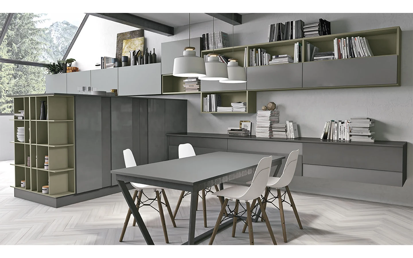 Кухня CREATIVA LUBE Cucine Композиция 5 - 2 - Stolbg.com
