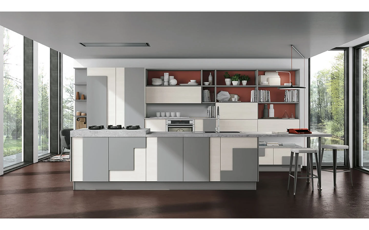 Кухня CREATIVA LUBE Cucine Композиция 8 - 1 - Stolbg.com