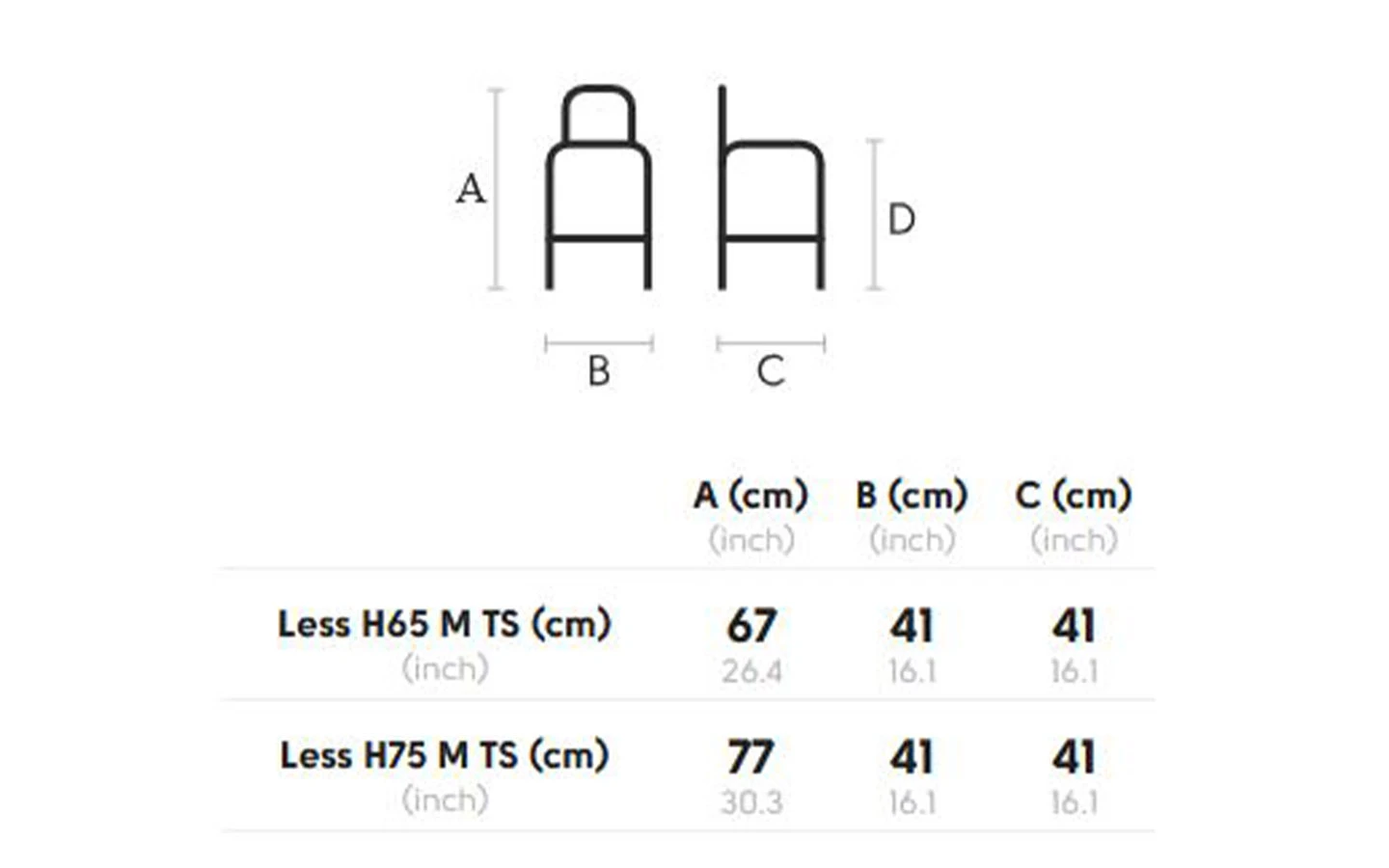 Бар стол LESS M LG MIDJ - 3 - Stolbg.com