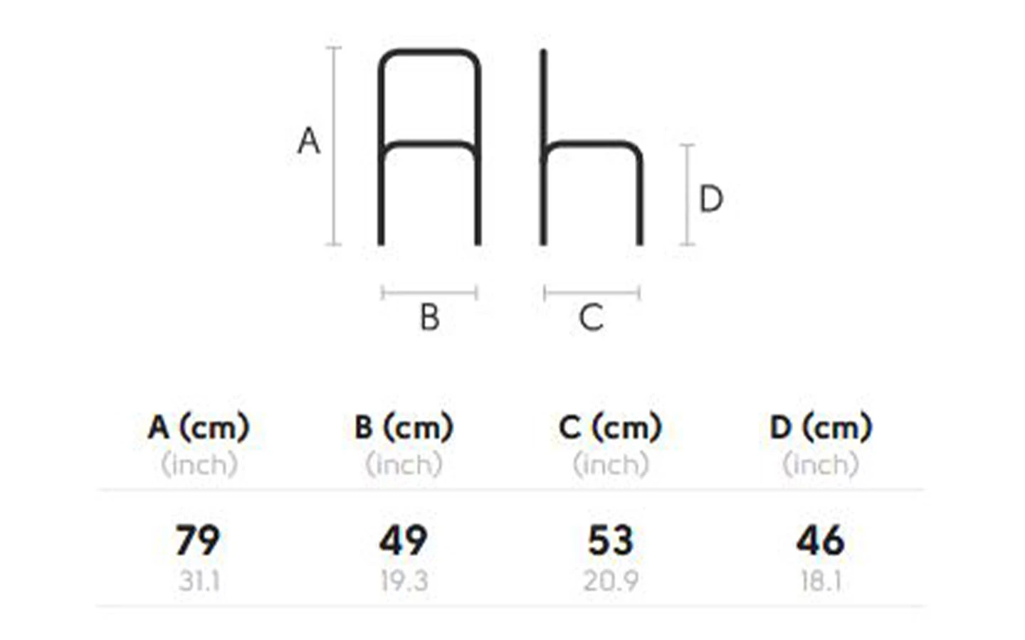 Стол STACK S PP LG MIDJ - 4 - Stolbg.com