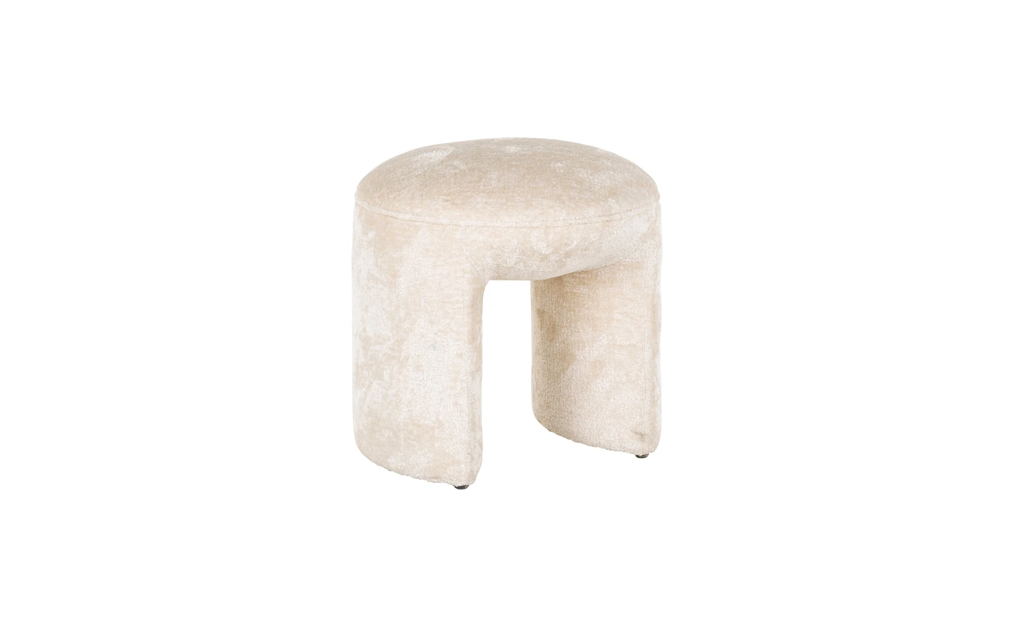 Табуретка FARGO WHITE CHENILLE Richmond Interiors - 1 - Stolbg.com