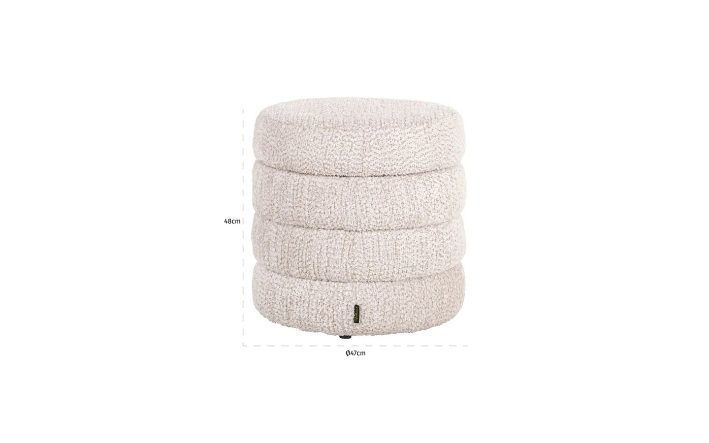 Табуретка ADELE LOVELY CREAM Richmond Interiors - 6 - Stolbg.com