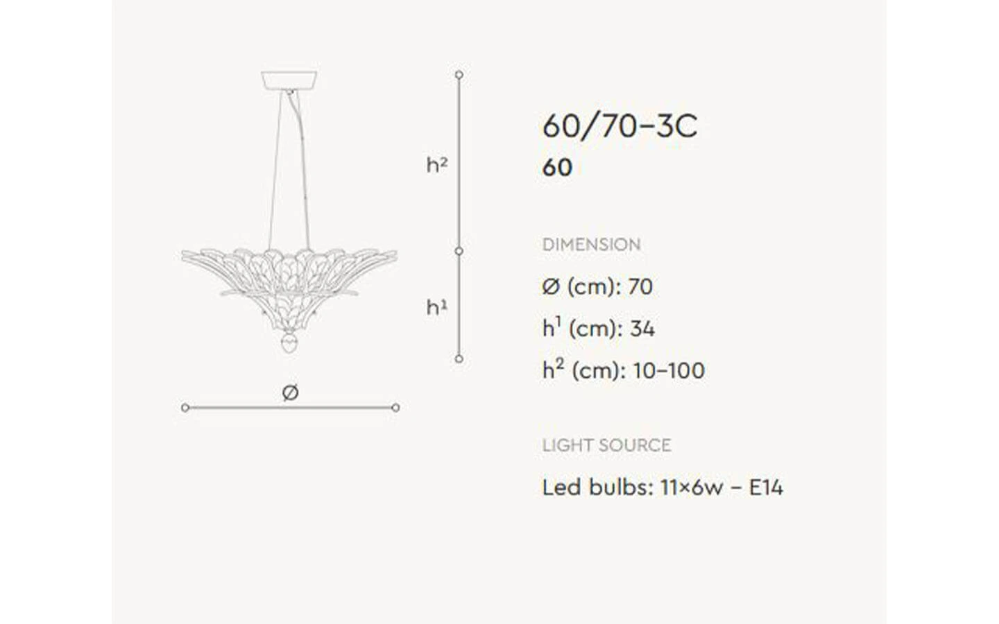 Висящо осветително тяло 60 ITALAMP - 5 - Stolbg.com