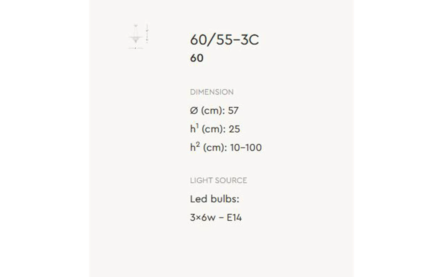 Висящо осветително тяло 60 ITALAMP - 6 - Stolbg.com