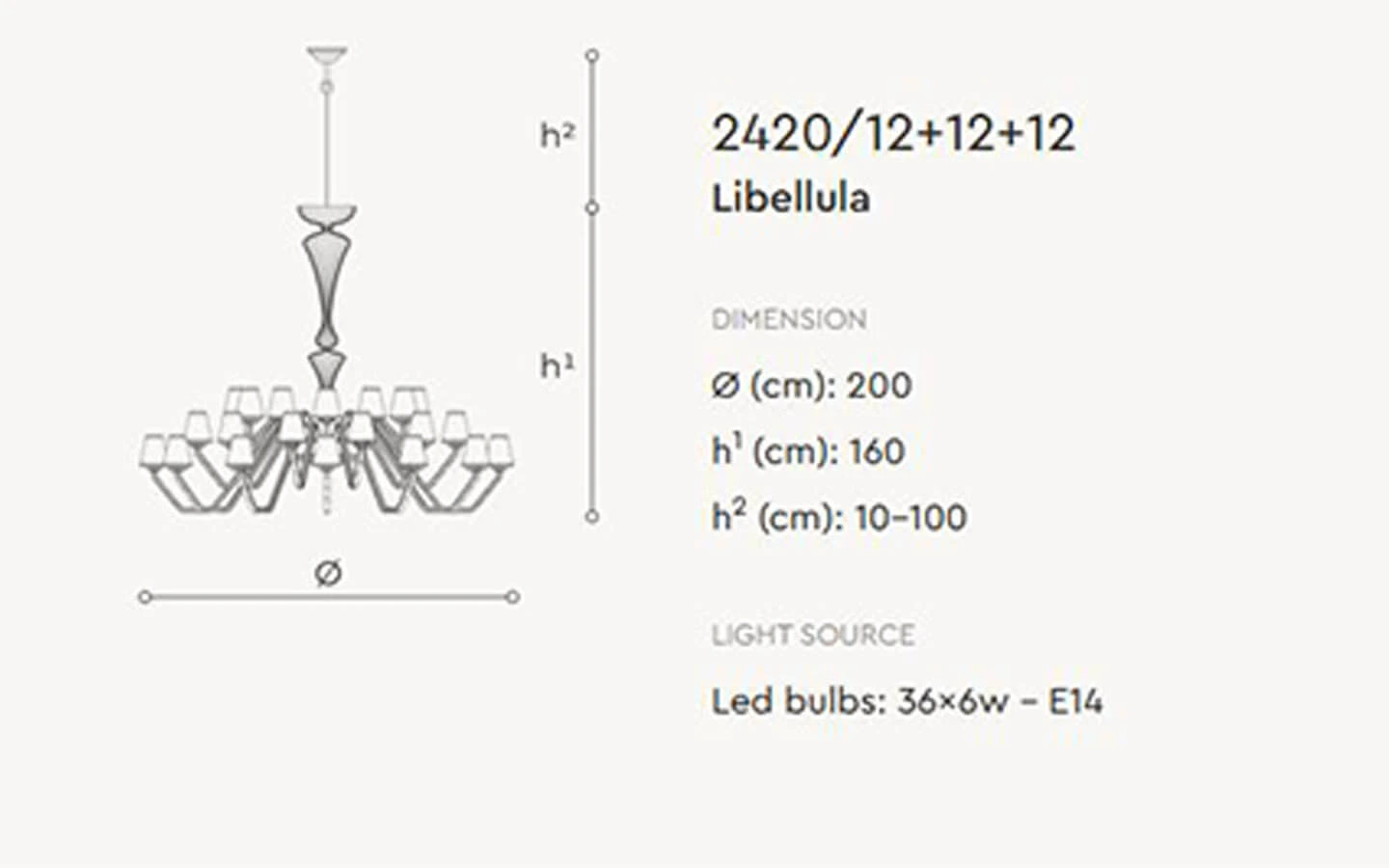 Висящо осветително тяло LIBELLULA ITALAMP - 10 - Stolbg.com