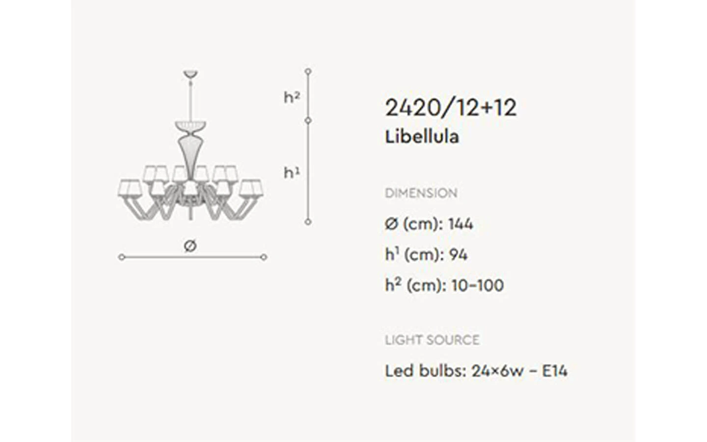 Висящо осветително тяло LIBELLULA ITALAMP - 11 - Stolbg.com