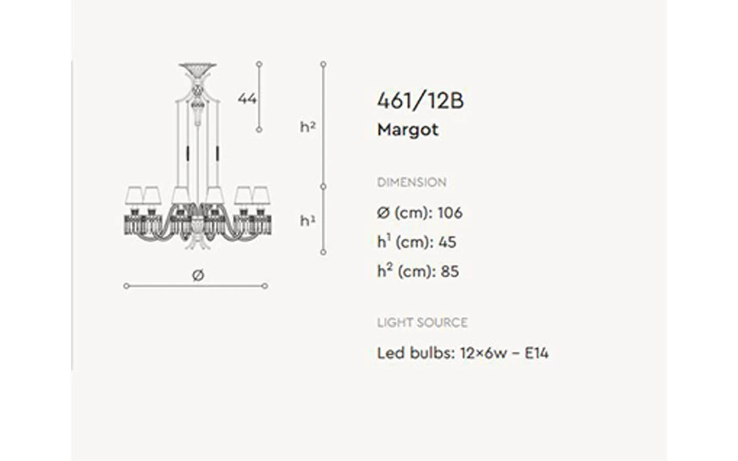 Висящо осветително тяло MARGOT ITALAMP - 7 - Stolbg.com
