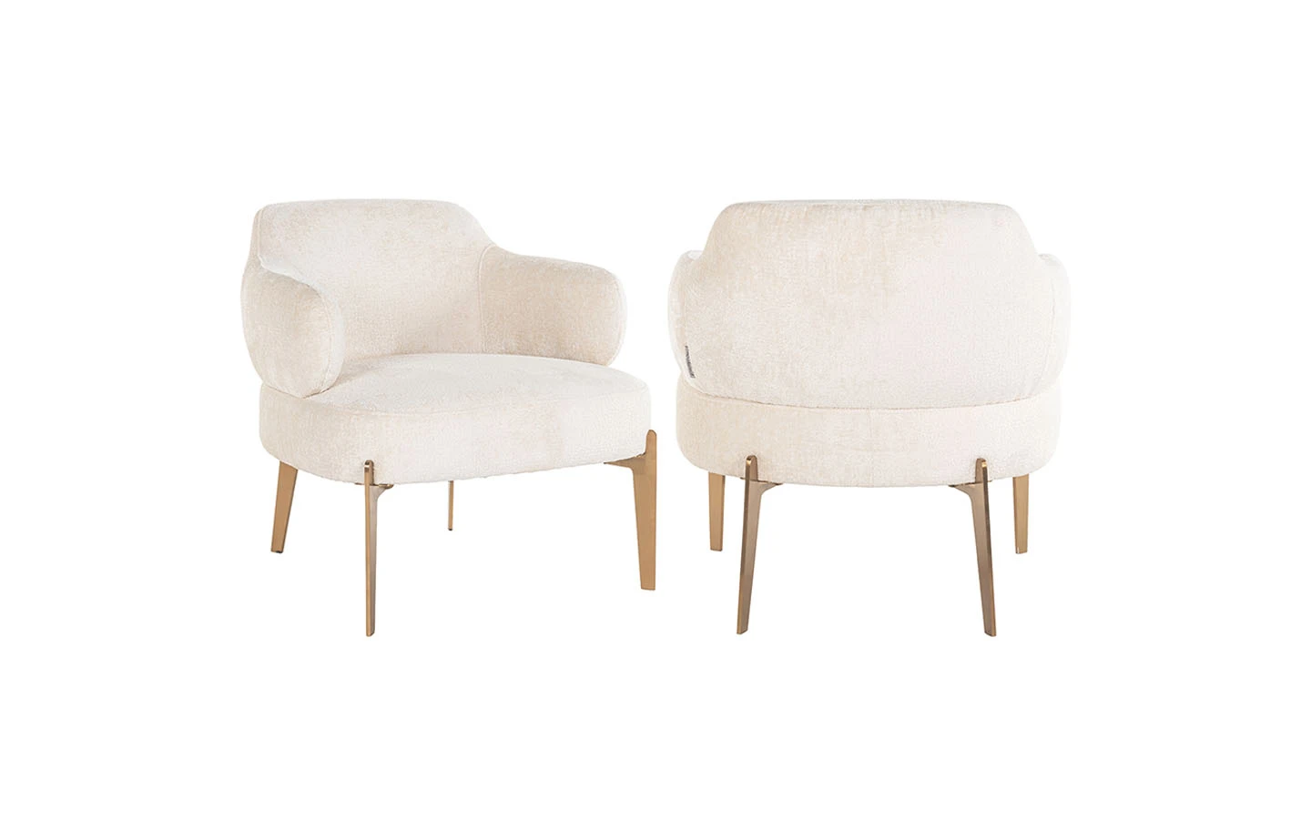 Кресло VENUS WHITE CHENILLE Richmond Interiors - 1 - Stolbg.com