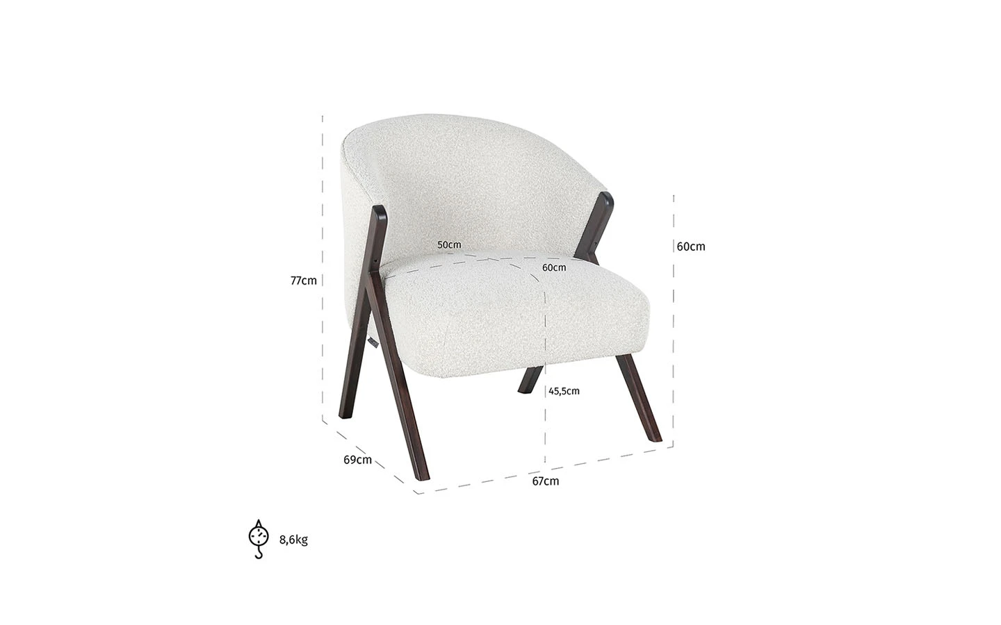 Кресло MIA WHITE Richmond Interiors - 7 - Stolbg.com
