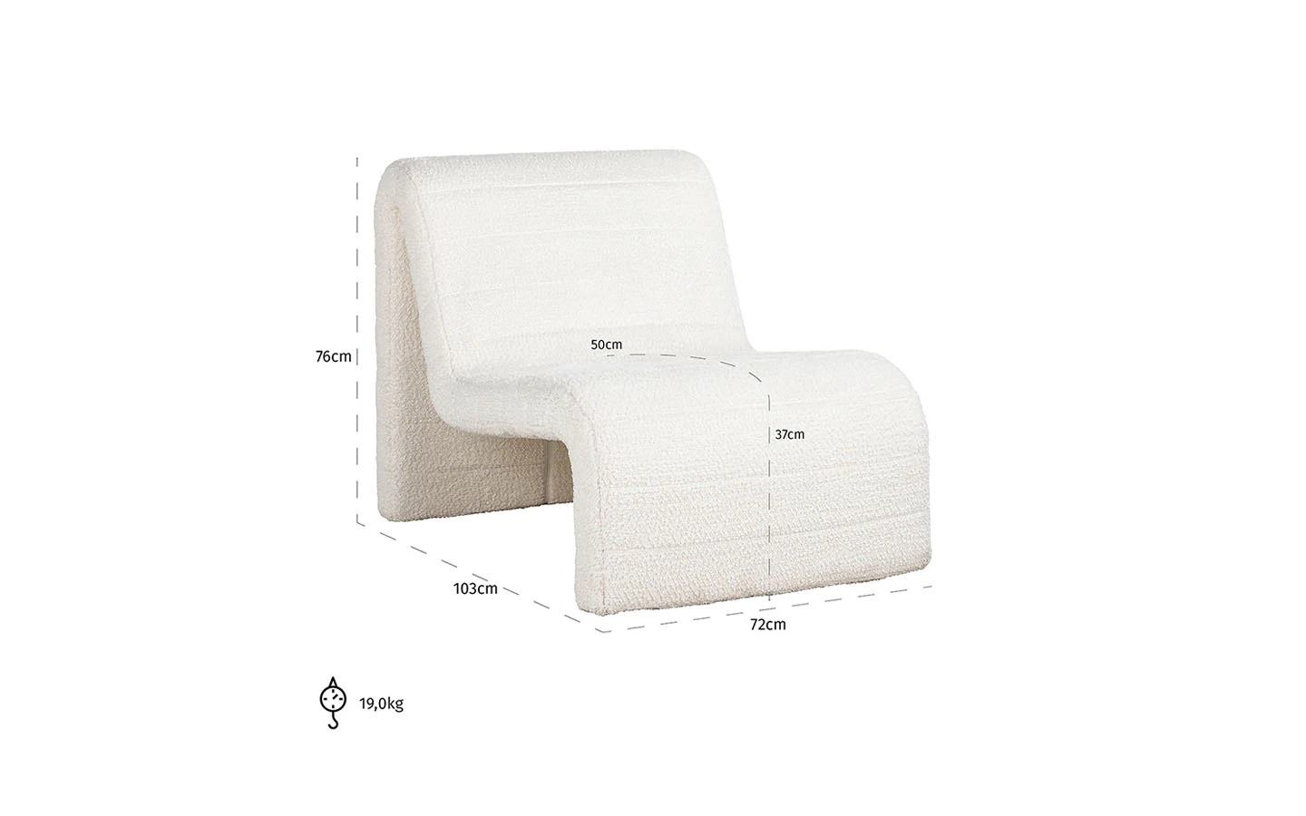Кресло KELLY WHITE Richmond Interiors - 7 - Stolbg.com