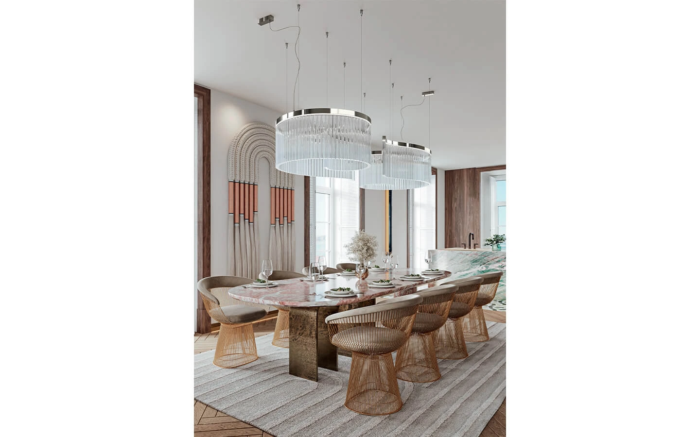 Висящо осветително тяло CARMEN 728/100 LED ITALAMP - 4 - Stolbg.com