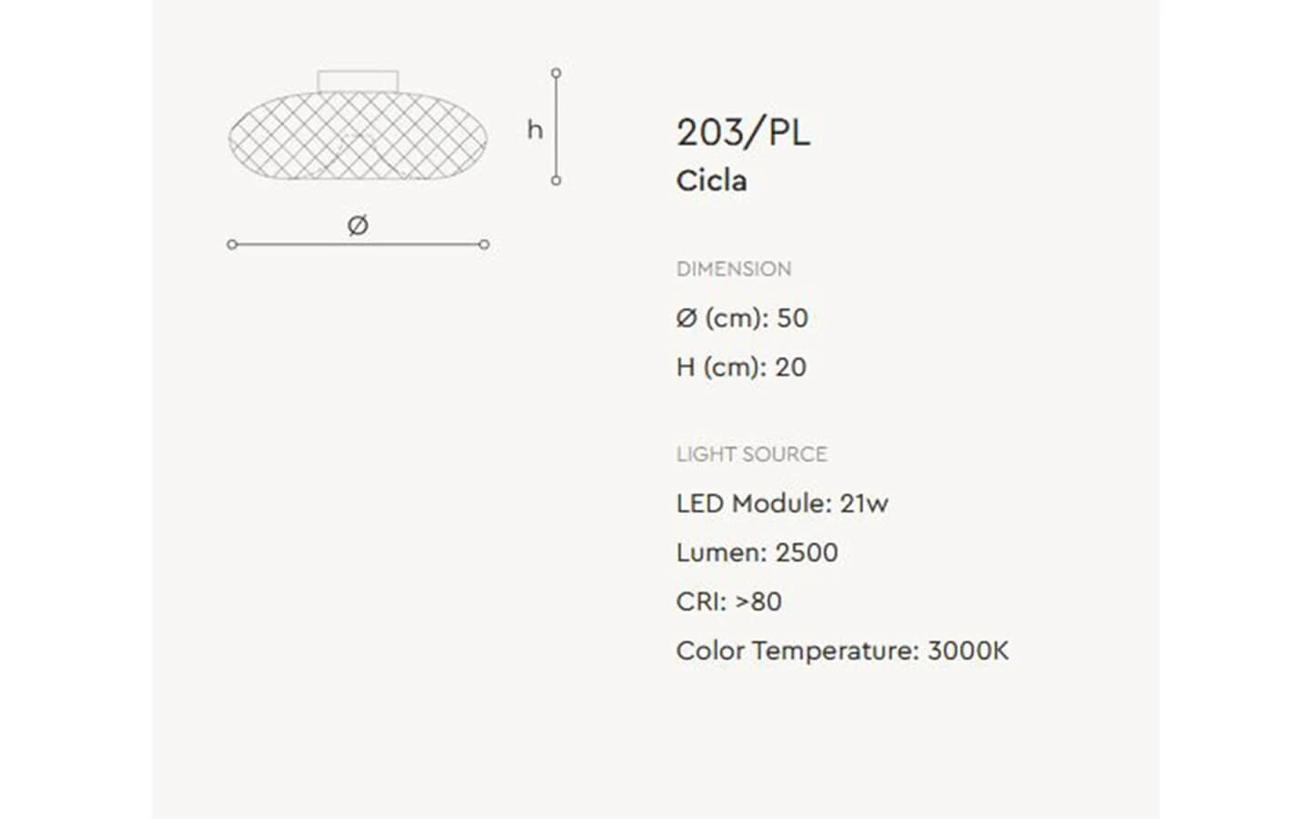 LED плафон CICLA ITALAMP - 5 - Stolbg.com