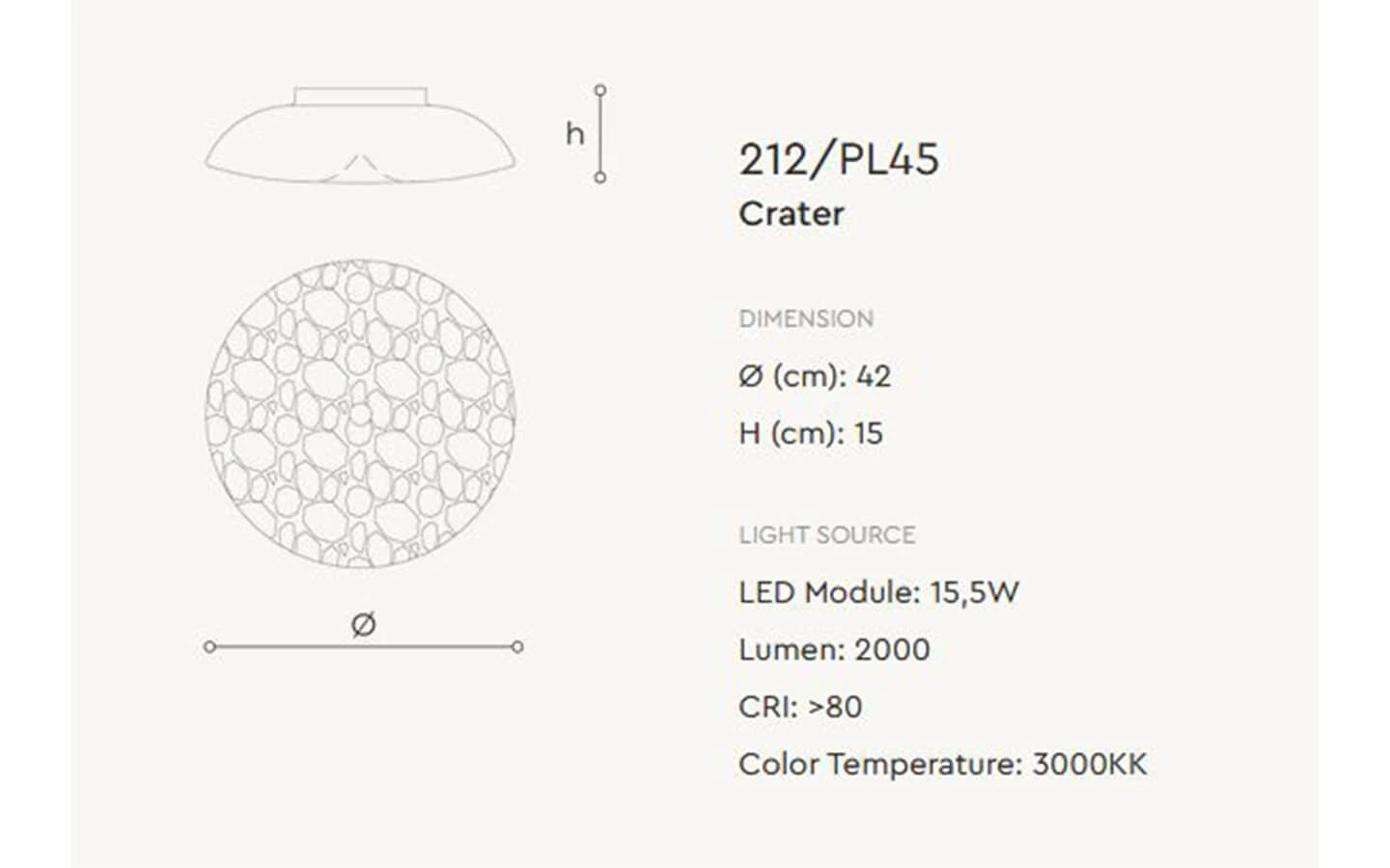 LED плафон CRATER ITALAMP - 3 - Stolbg.com