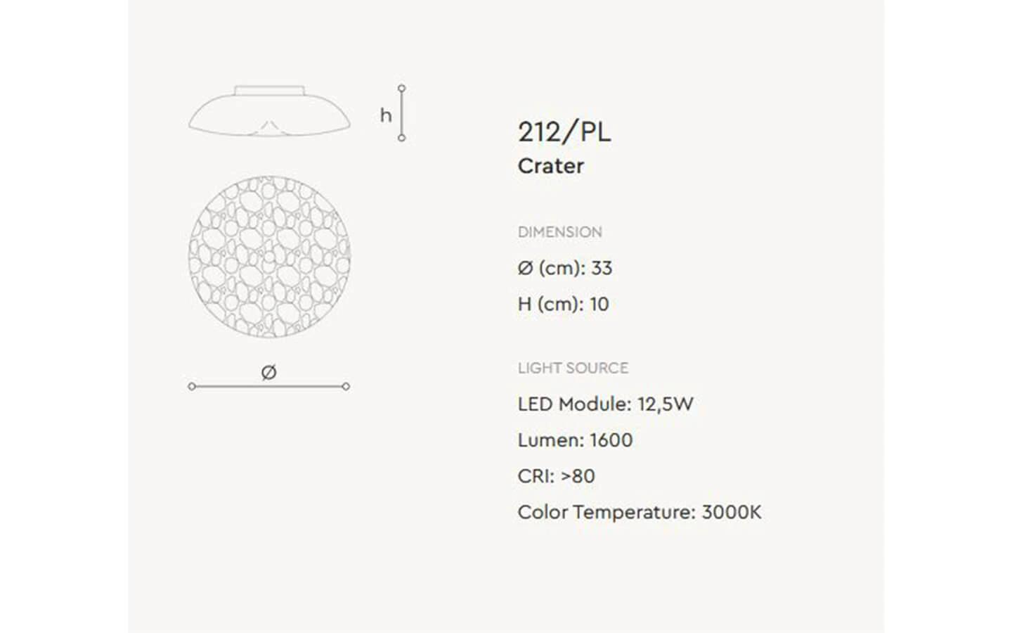LED плафон CRATER ITALAMP - 4 - Stolbg.com