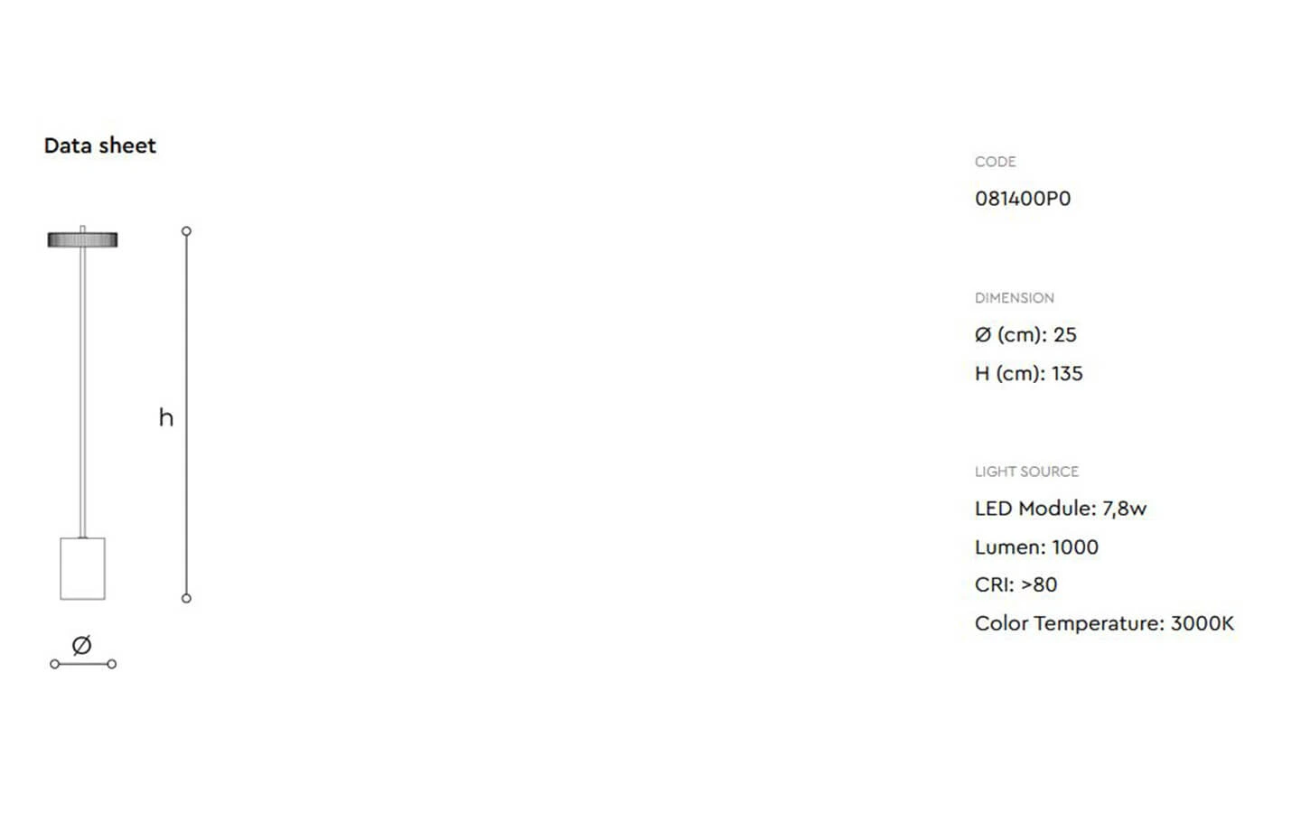 LED лампион GILDA ITALAMP - 5 - Stolbg.com