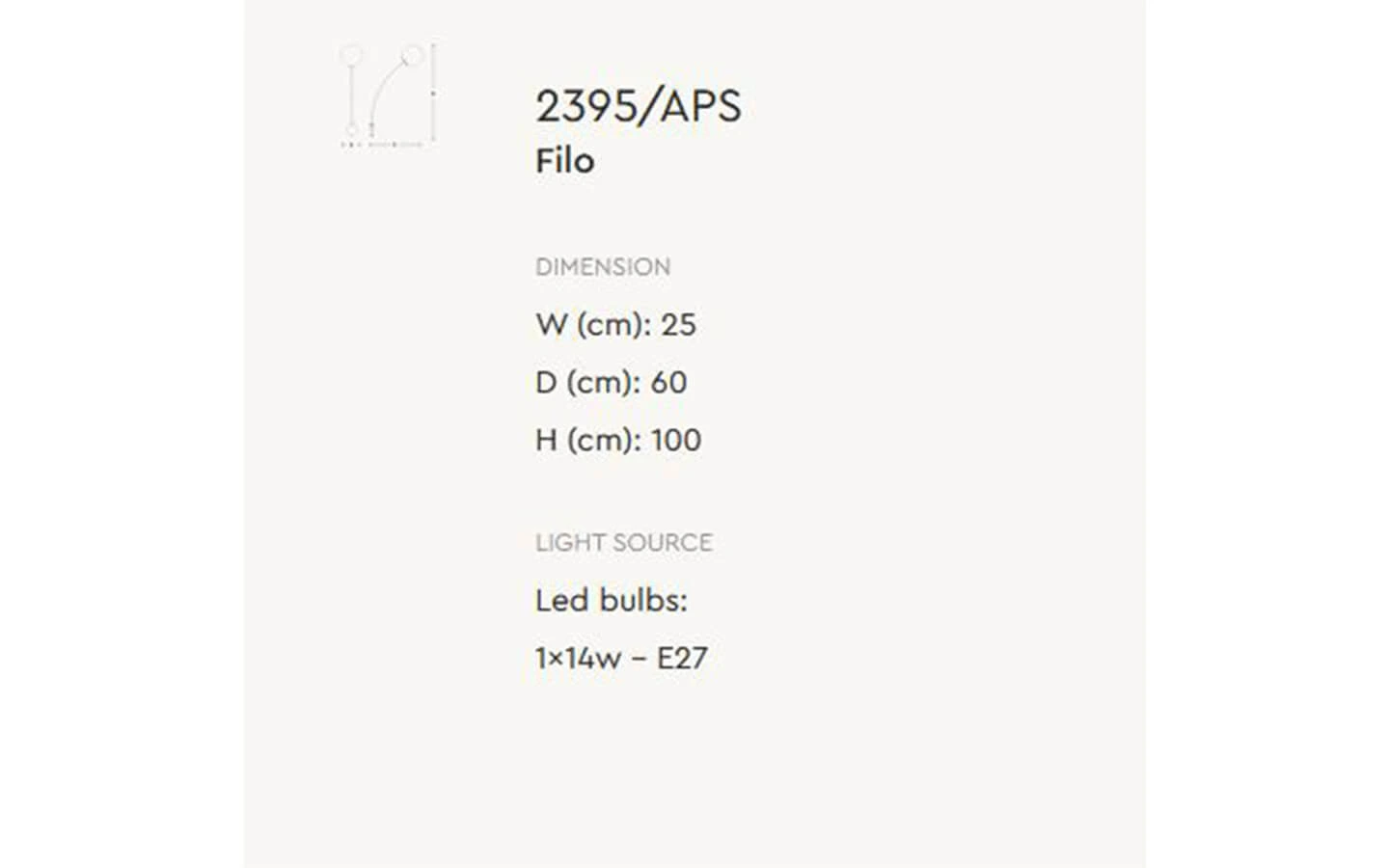 Аплик FILO 2395/APS ITALAMP - 5 - Stolbg.com