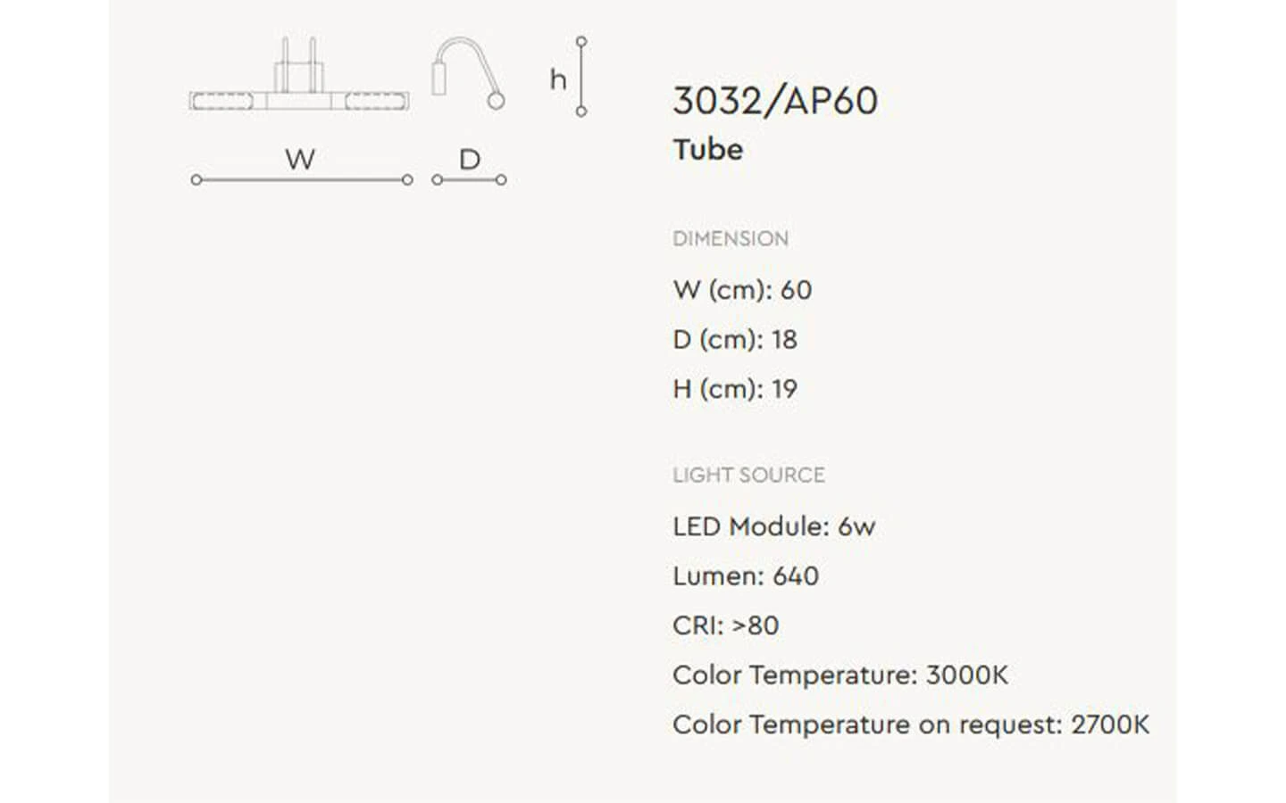 Аплик TUBE LED ITALAMP - 5 - Stolbg.com