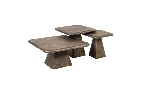 Холна маса MARLIE GOLD, Сет от 3 Richmond Interiors - 1 - Stolbg.com