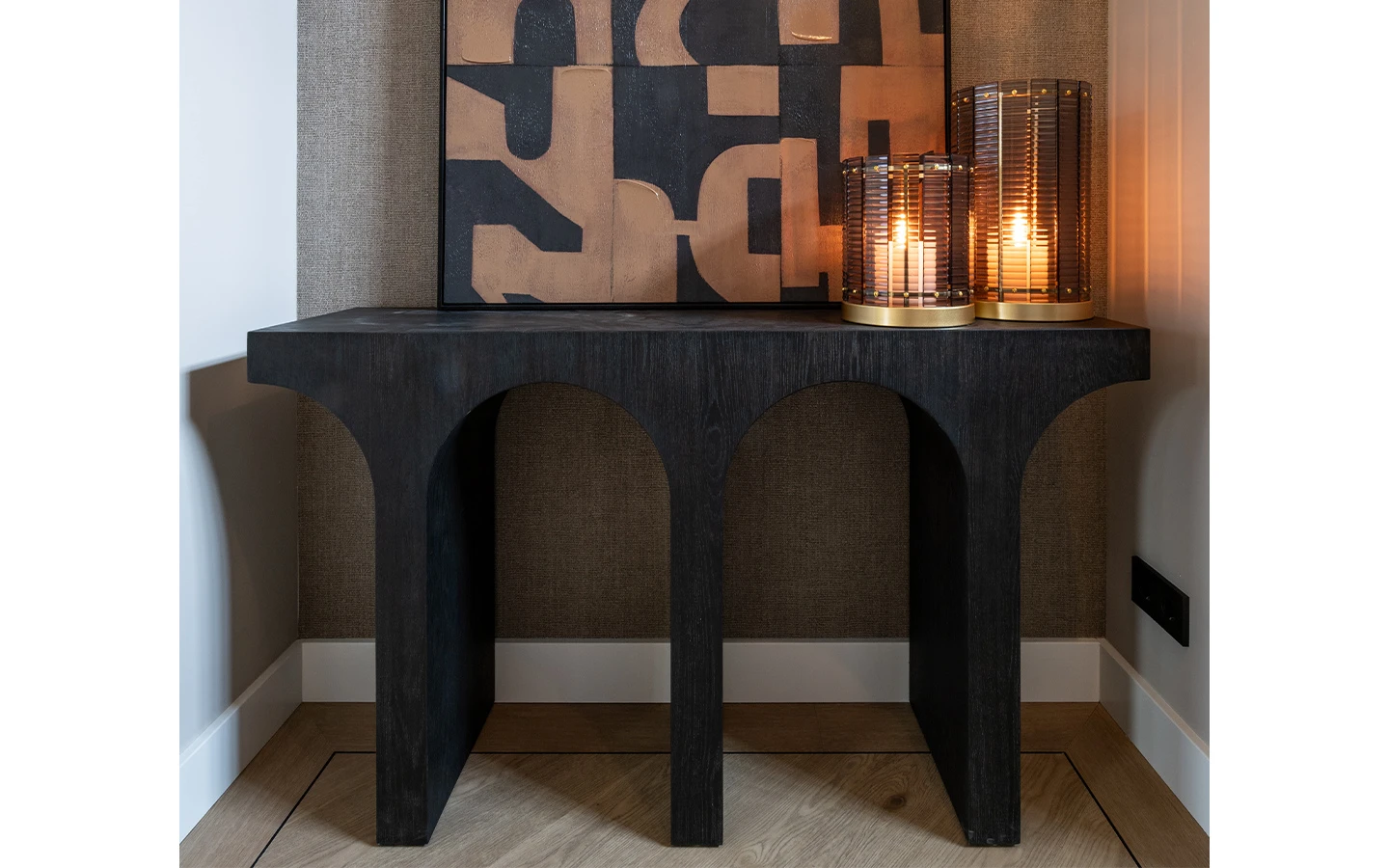Конзолна маса ASHFORD DARK BROWN Richmond - 8 - stolbg.com