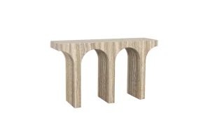 Конзолна маса DULCE GREY FAUX TRAVERTINE Richmond Interiors - 1 - Stolbg.com