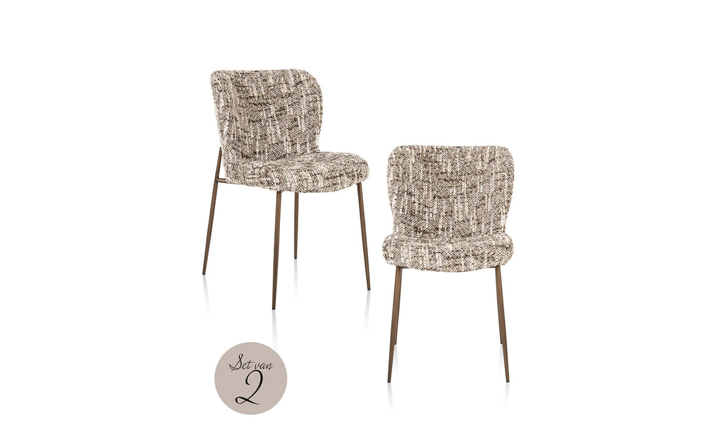 Стол ODARBY BROWN OMARA, Сет от 2 Richmond Interiors - 1 - Stolbg.com