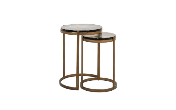 Помощна маса CLEO GOLD, Сет от 2 Richmond Interiors - 1 - Stolbg.com