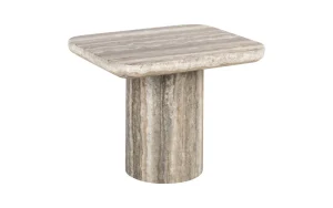 Помощна маса DENIZLY GREY FAUX TRAVERTINE Richmond Interiors - 1 - Stolbg.com