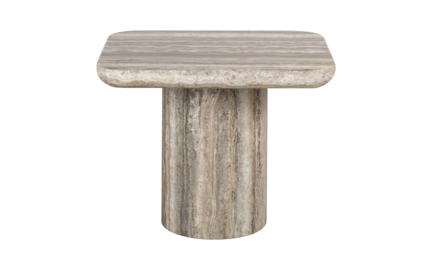 Помощна маса DENIZLY GREY FAUX TRAVERTINE Richmond Interiors - 2 - Stolbg.com