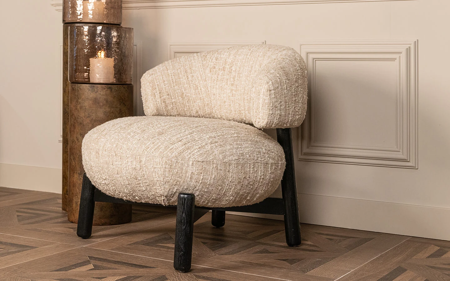 Кресло ORNELLA BEIGE ANGORA Richmond - 11 - stolbg.com
