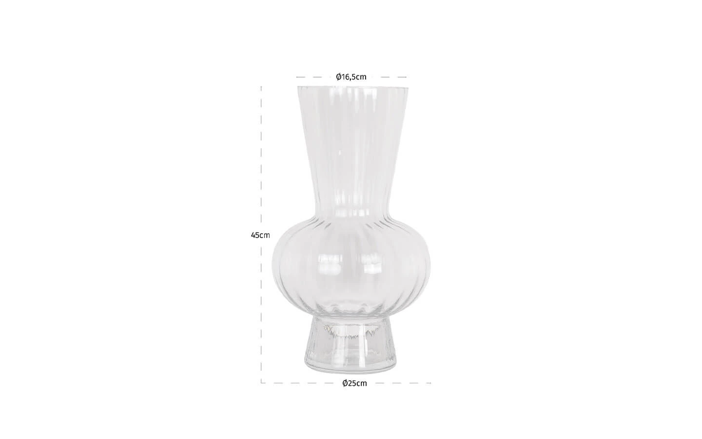 Ваза KYAN CLEAR TRANSPERANT Richmond Interiors - 3 - Stolbg.com
