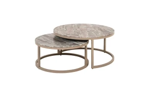 Холна маса FAIRFAX BLUSH BEIGE, Сет от 2 Richmond Interiors - 1 - Stolbg.com