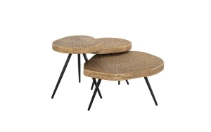 Холна маса SYMBA BRONZE, Сет от 3 Richmond Interiors - 1 - Stolbg.com