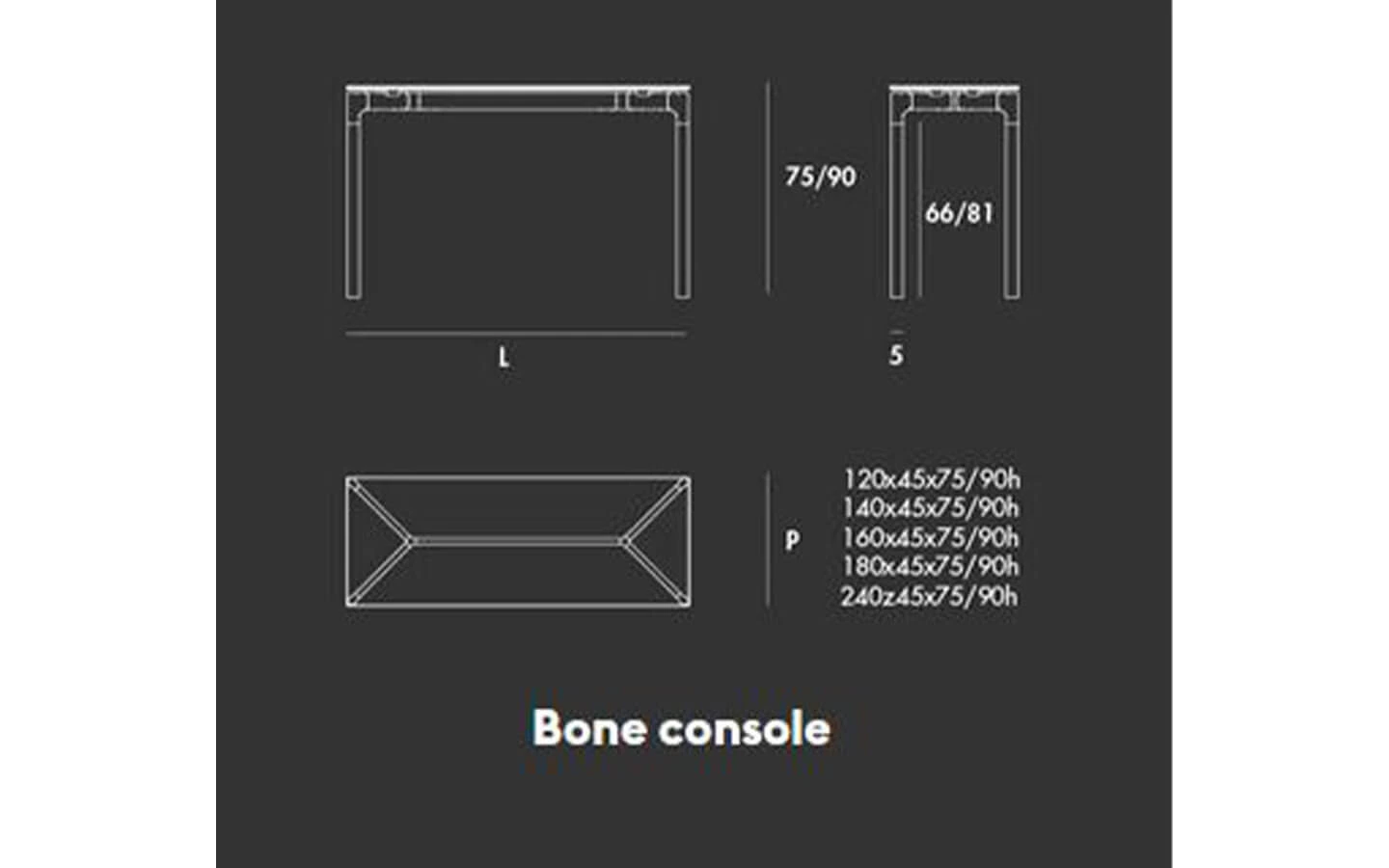 Конзолна маса BONE Sovet - 13 - stolbg.com