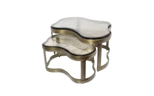 Холна маса FAIRFIELD BRASS ANTIQUE, Сет от 2 Richmond Interiors - 1 - Stolbg.com