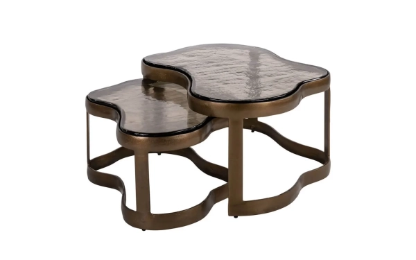 Холна маса FAIRFIELD BRASS ANTIQUE, Сет от 2 Richmond - 1 - stolbg.com