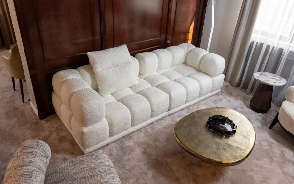 Диван SACAI WHITE BOUCLE’ Franco Ferri - 1 - stolbg.com